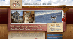 Desktop Screenshot of cottageveterinarycare.com